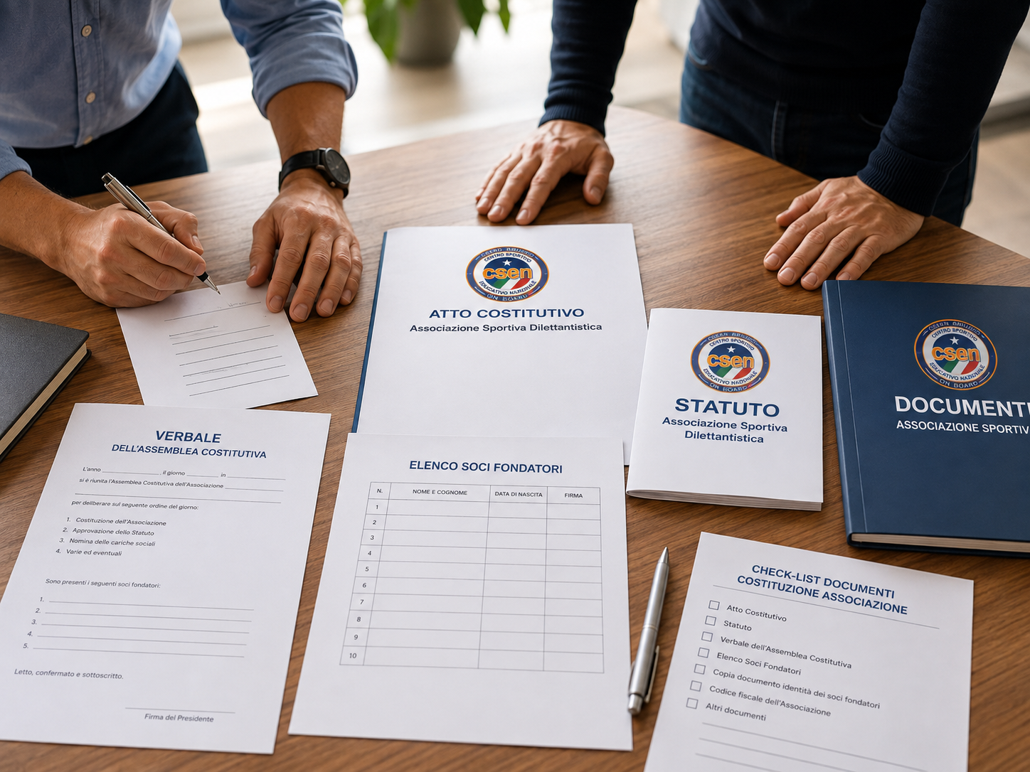 Atto costitutivo, statuto e altri documenti per la costituzione di un’associazione sportiva