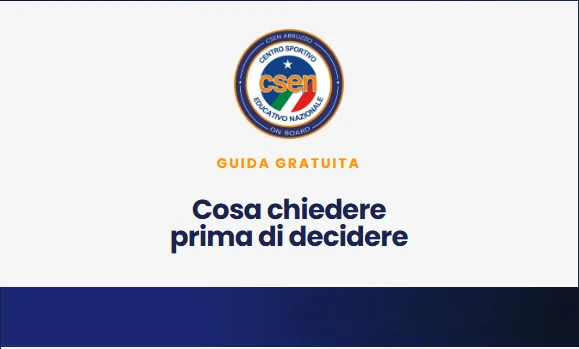 guida gratuita corso istruttore csen